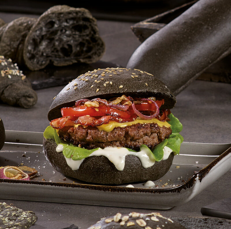 Image for Black Burger Bun with BLACK MIX