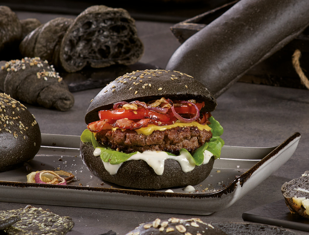 Image for Black Burger Bun with BLACK MIX